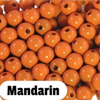 Holzperlen 10mm mandarin